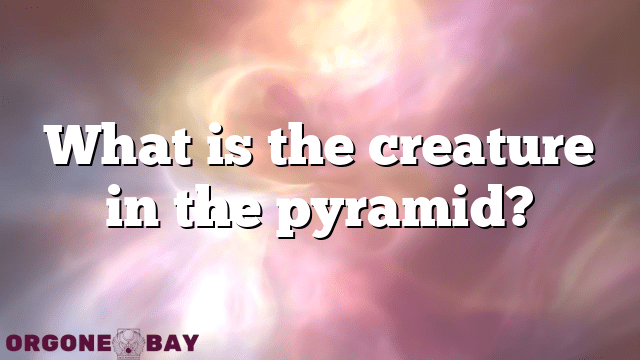 What is the creature in the pyramid?