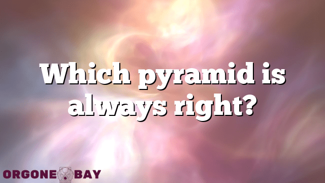 Which pyramid is always right?